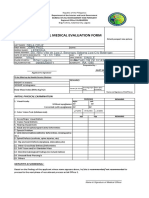 Initial Medical Eval Form (JO1 Applicant) JAP