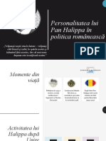 Personalitatea Lui Pan Halippa În Politica Românească