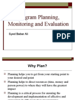 Planning, Monitoring and Evaluation, Need Assesment
