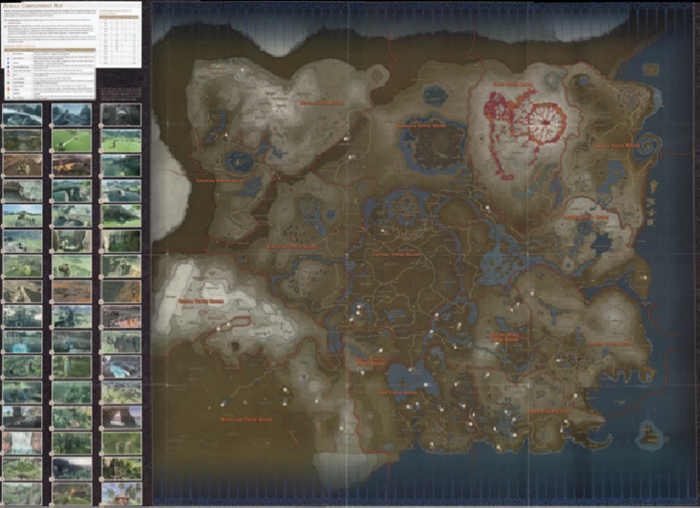 BOTW Tower and Shrine Map | PDF