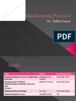 Manufacturing Process-I