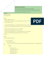 Avance 3 CRUD - Modificación de Datos