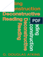 Reading Deconstruction - Deconstructive Reading