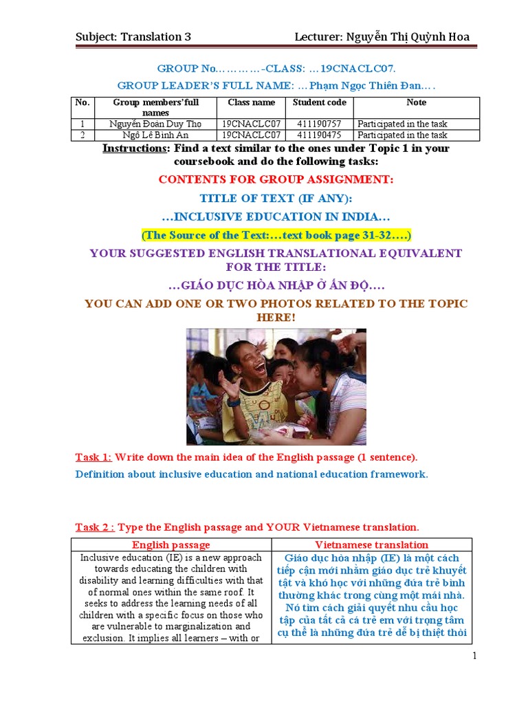 E Vtemplate 1 For Group Work Assignment | PDF