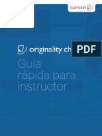 Guía Rápida para Instructor Turnitin Originality Check