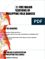 5 Major Classifications of Philippine Folk Dances