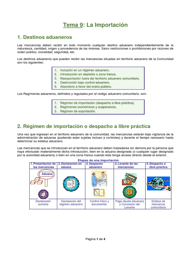 Guía de Importación y Aduanas | PDF | aduana | Arancel