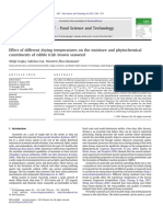 Effect of Different Drying Temperatures On The Moisture and Phytochemical Constituents of Edible Irish Brown Seaweed