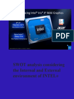 SWOT Analysis Considering The Internal and External Environment of INTEL