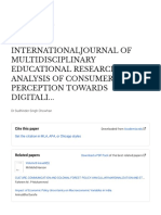 ANALYSIS OF CONSUMERS PERCEPTION TOWARDS DIGITALIZATION IN BANKING SECTOR WITH SPECIAL-with-cover-page-v2