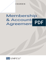 UNFCU Membership Agreement Disclosure
