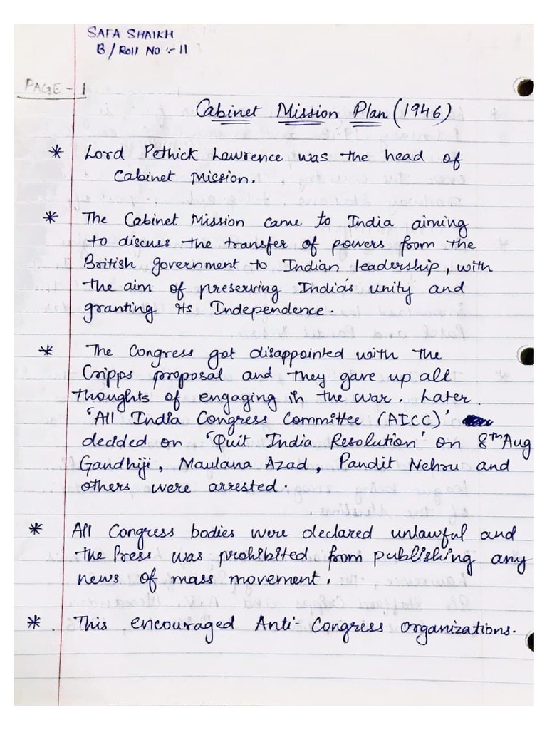 Mission Plan 1946 PDF