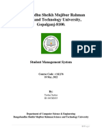 18CSE035 Report Student Management Systemm