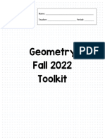 Master Geometry Fall Toolkit 2022