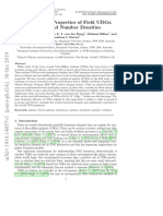 Propriedades Observacionais Dos UDGs de Campo - Cores e Densidades Numéricas