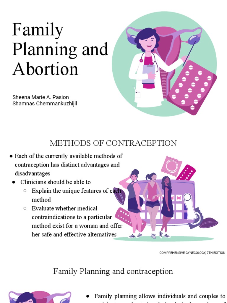 Family Planning and Abortion | PDF | Miscarriage | Combined Oral ...