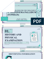 Who Guidelines For The Treatment of Treponema Pallidum (Syphilis) - Block 5 - Blue Team