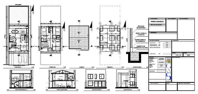 Planos de Vivienda Unifamiliar PDF | PDF