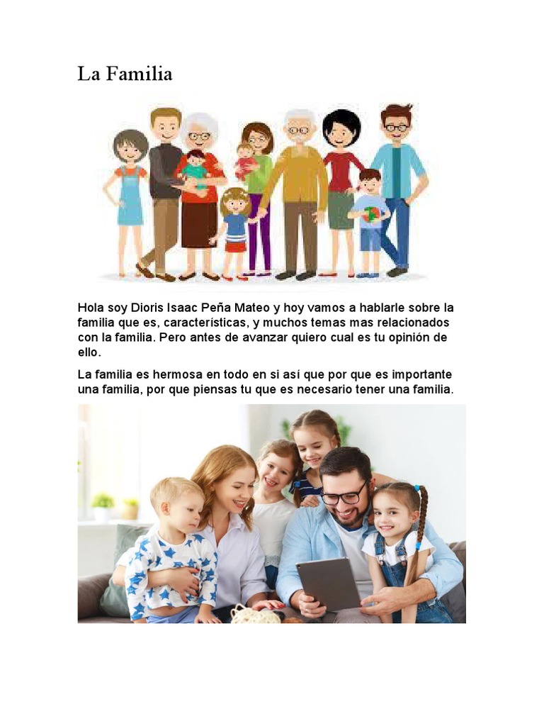 Todo sobre la familia y su importancia | PDF | Familia | Sociedad