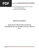 Kertas Kerja Majlis Watikah Pelantikan