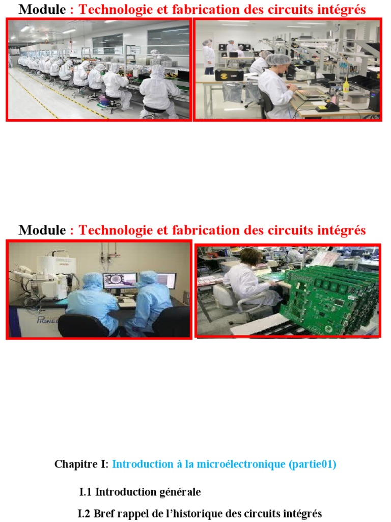 Histoire et types de circuits intégrés | PDF | Circuit intégré | Transistor