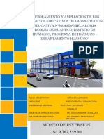 Mejora y ampliación de servicios educativos en IE Daniel Alomia Robles