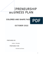 Entrep Business Plan