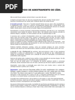 curso rápido de adestramento de cães