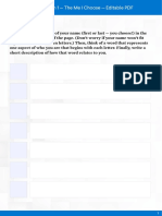 Lesson 1 - The Me I Choose - Editable PDF
