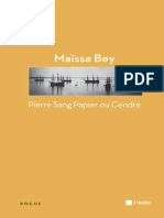 Pierre Sang Papier Ou Cendre - Maissa BEY