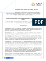 Resolucion Tasas y Derechos Permisos No 2607 de 28 de Diciembre de 2020