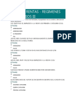 Cuestionario Iii - Tipos de Rentas-Regimenes Tributarios