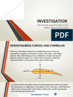 Aerodynamics Forces Formulas
