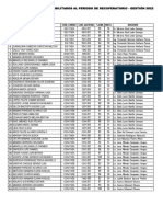 Lista de Estudiantes Recuperatorio Insco 2022