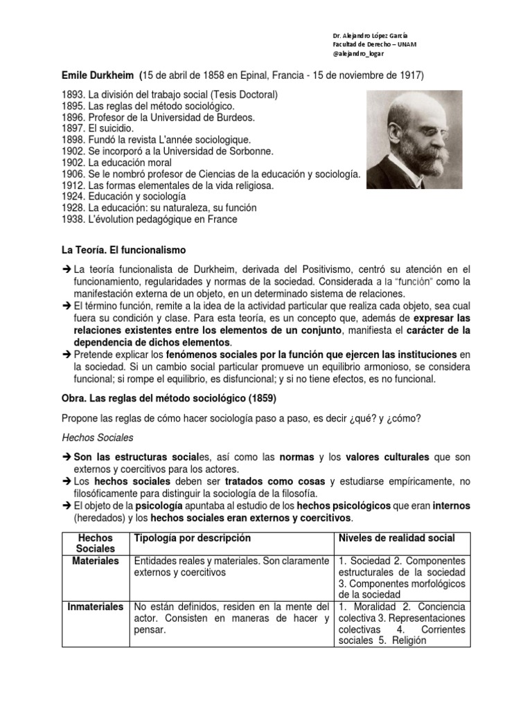 Emilio Durkheim | PDF | Emile Durkheim | Sociología