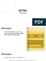 Hierarquia de elementos HTML