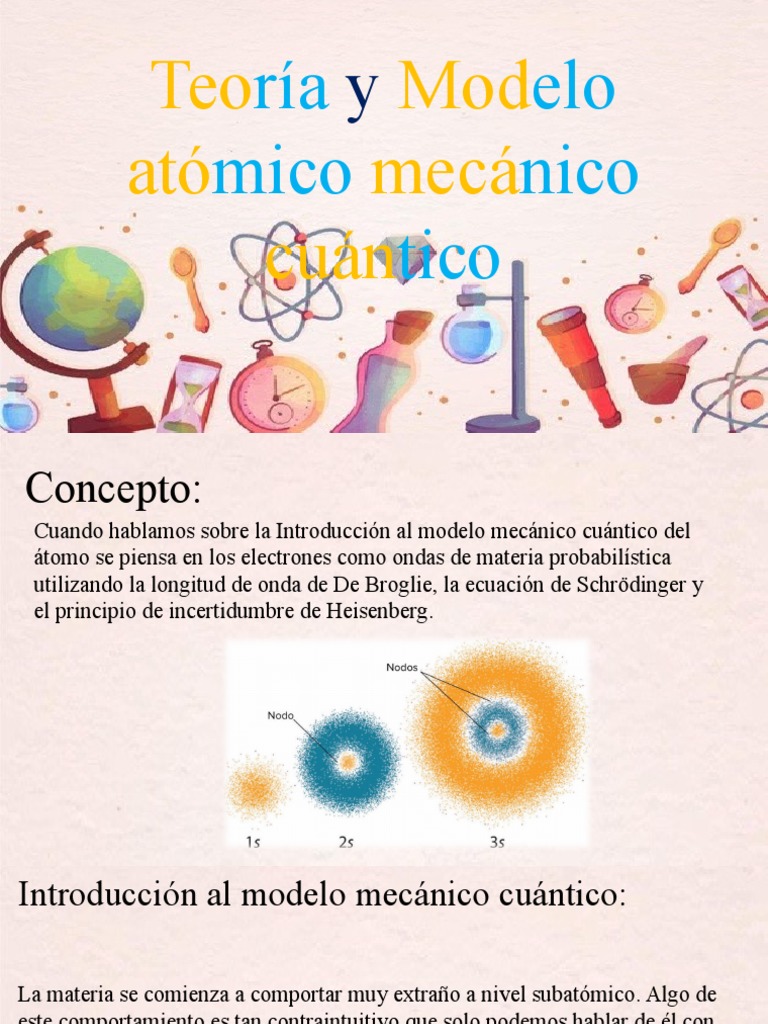 Exposición Química (Mecánico Cuántico) | PDF | Mecánica cuántica | Electrón