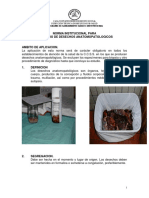 Norma Institucional para El Manejo de Desechos Anatomopatolã Gicos