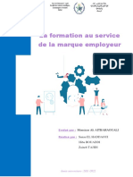 Rapport de La Formation Au Service de La Marque Employeur