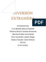 Inversión Extranjera