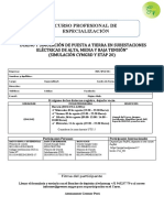 Diseño y Simulación de Puesta A Tierra en Subestaciones Eléctricas de Alta, Media y Baja Tensión - Ficha de Inscripción