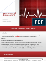 Dieta enteral para paciente pré-operatória de esôfagocoloplastia