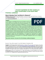 The Implications of Wood Exploitation For Fish Smoking On Mangrove Ecosystem Conservation in The South West Province Cameroon