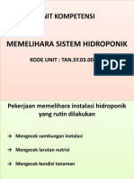 Memelihara Sistim Hidroponik