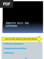 Industri Kecil Dan Sederhana