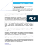 ANAC realizó un simulacro de emergencia aérea en el Aeropuerto Internacional de Ezeiza- corr