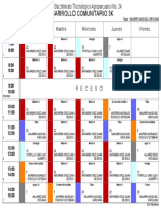 Desarrollo Comunitario 3K: Lunes Martes Miércoles Jueves Viernes