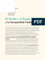 El Pueblo y el Estado Frente a la Inseguridad Ciudadana. Grupo 1