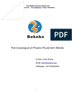 BEKEBE Construction Catalogue Plastic Pavement Molds