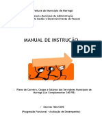 Manual de instrução sobre progressão funcional